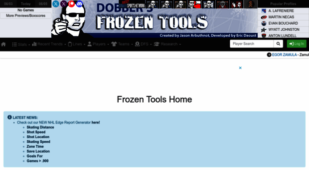 frozenpool.dobbersports.com