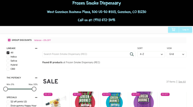 frozensmokedispensary.com