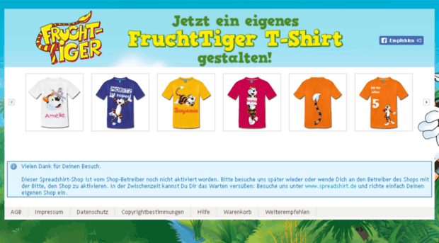 fruchttiger.spreadshirt.de