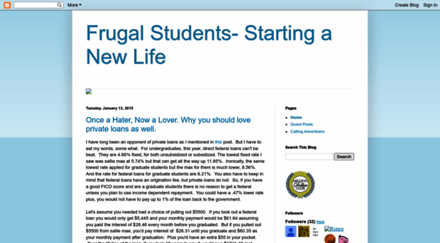 frugalstudents.blogspot.com