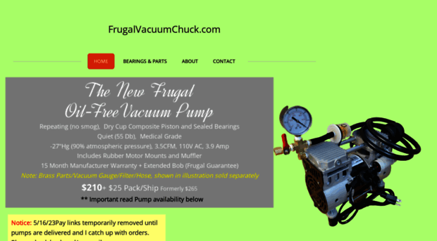 frugalvacuumchuck.com