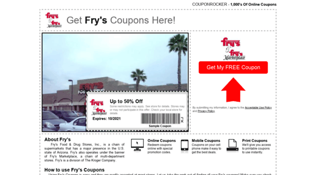 frys.couponrocker.com