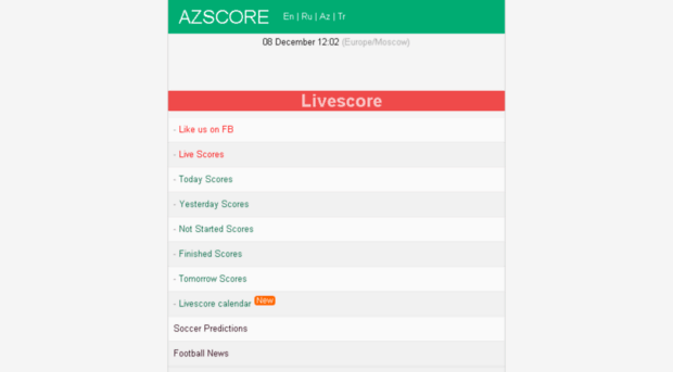 Az live on sale scores soccer