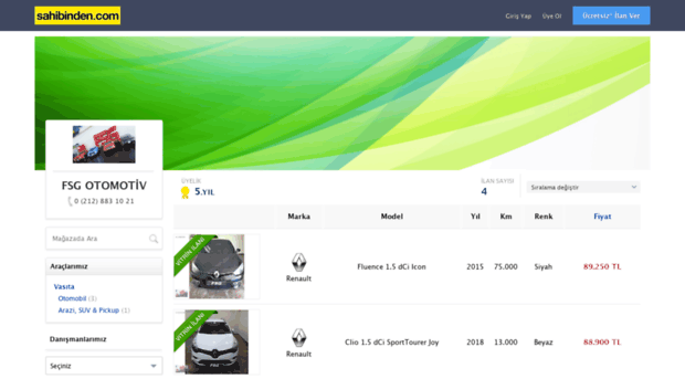 fsgotomotiv.sahibinden.com
