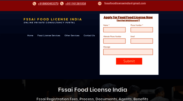 fssaifoodlicenseindia.in