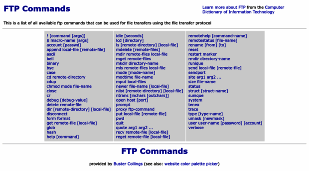 ftp-commands.com