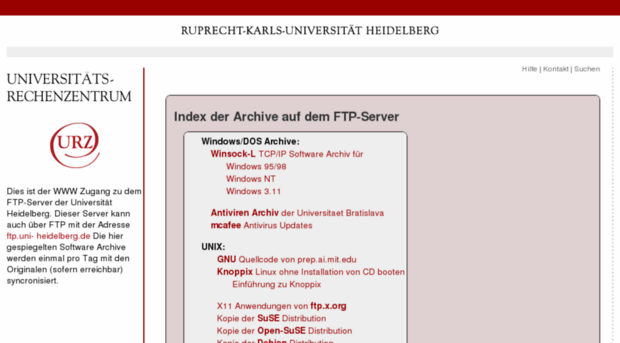 ftp.uni-heidelberg.de