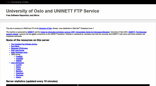 ftp.uninett.no