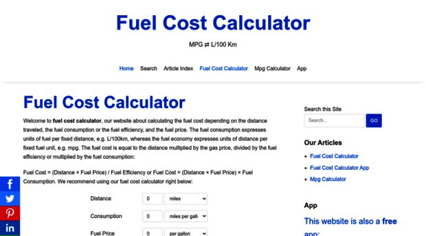 fuelcostcalculator.net