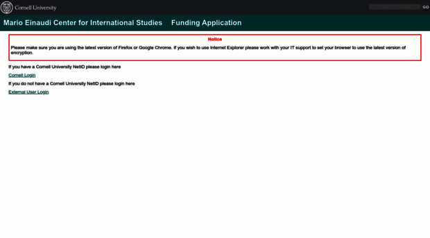 fundingapp.einaudi.cornell.edu