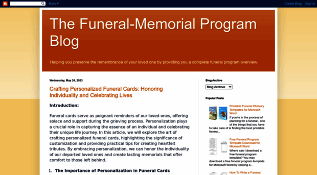 funeralmemorialprograms.blogspot.com