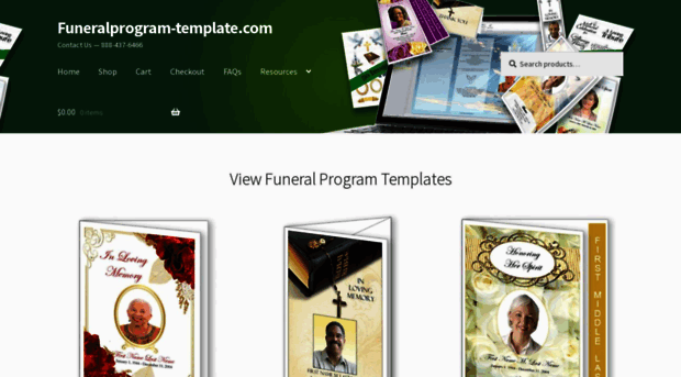 funeralprogram-template.com