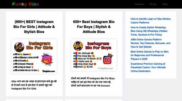 funkybios.com