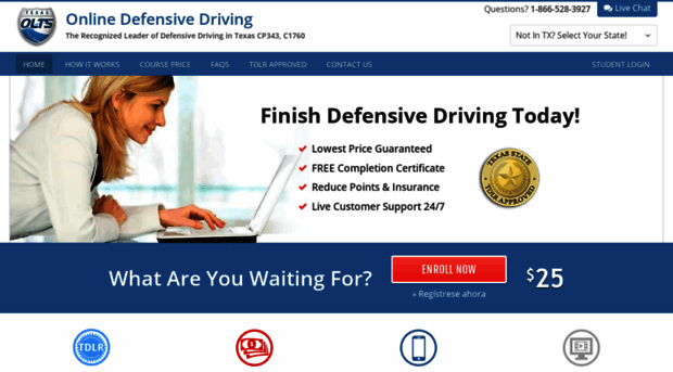 funnytexasdefensivedriving.com