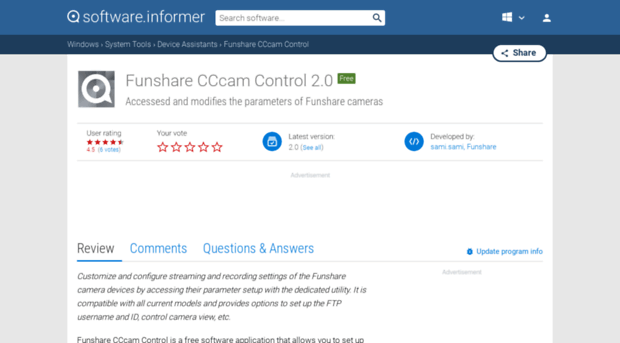 funshare-cccam-control.software.informer.com