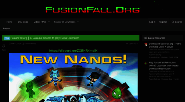 fusionfall.org