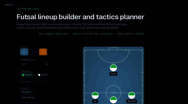 futsalbuilder.com