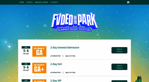 fvdedinthepark.frontgatetickets.com