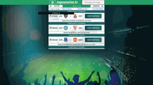 Assistir Futebol ao vivo - Futebol Agora Online Grátis
