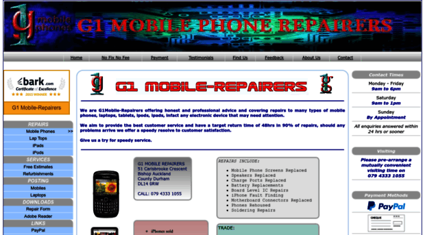 g1mobile-repairers.co.uk