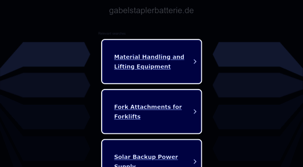 gabelstaplerbatterie.de