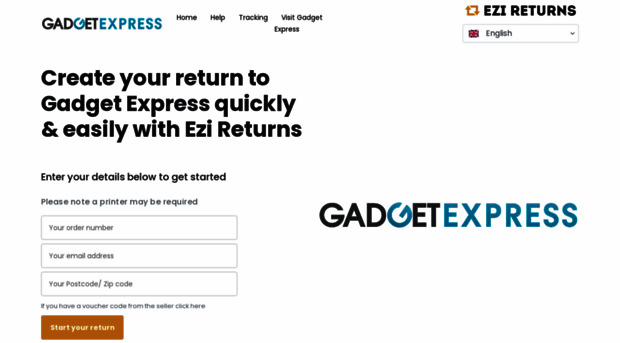 gadgetexpress.ezireturns.com