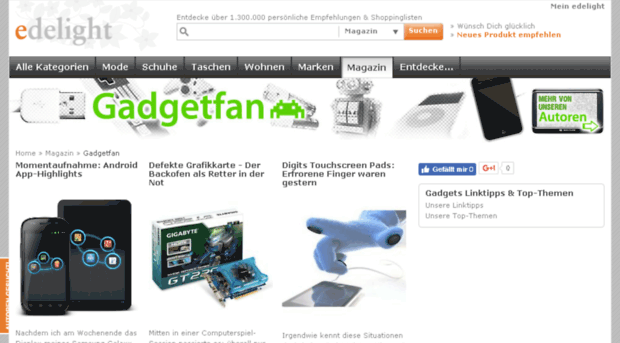 gadgets.edelight.de