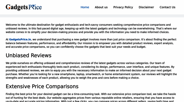 gadgetsprice.in