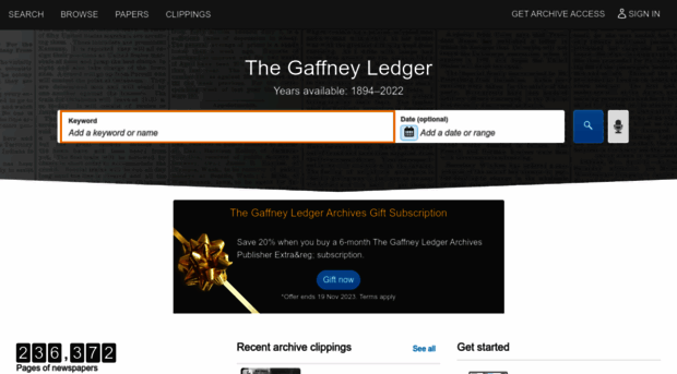 gaffneyledger.newspapers.com