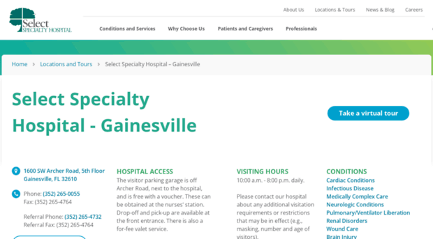 gainesville.selectspecialtyhospitals.com