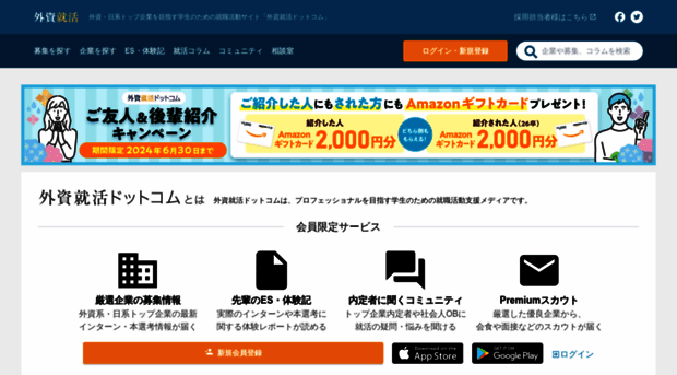 gaishishukatsu.com