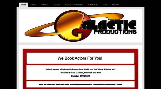 galacticproductionsevents.com