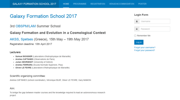 galaxyformationschool2017.obspm.fr