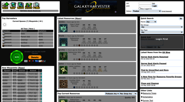 galaxyharvester.net