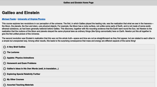 galileoandeinstein.phys.virginia.edu