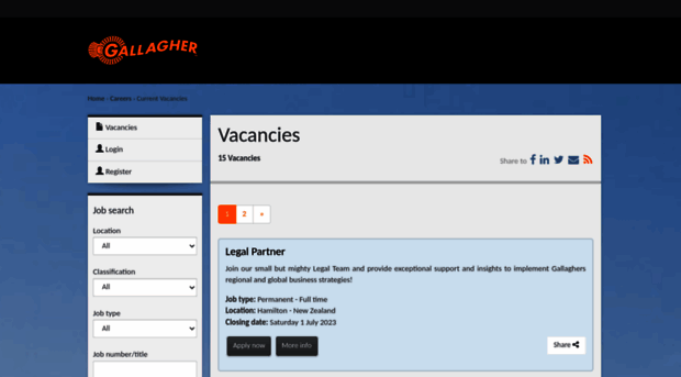 gallagher.careercentre.net.nz