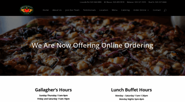 gallagherspizza.com