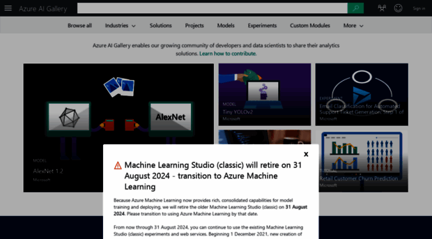 gallery.azureml.net