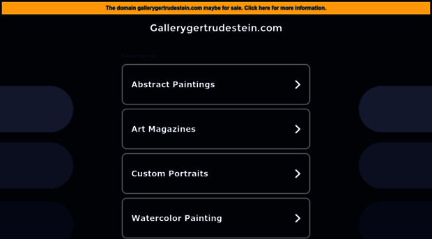 gallerygertrudestein.com