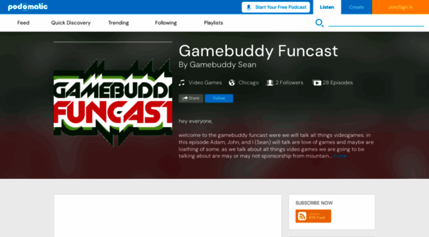 gamebuddyfuncast.podomatic.com