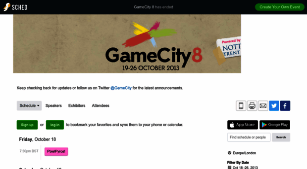 gamecity2013.sched.org
