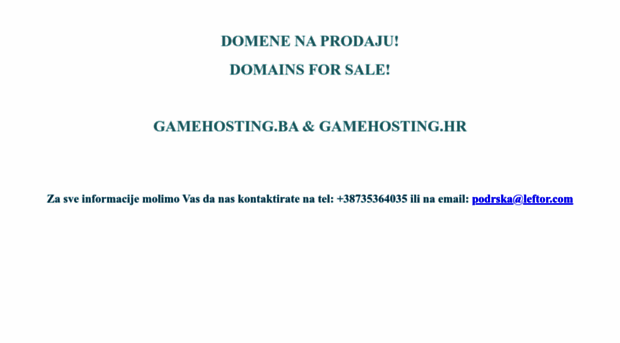 gamehosting.ba