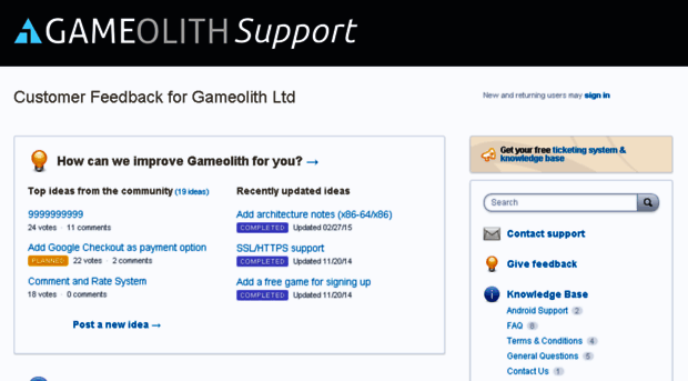 gameolith.uservoice.com