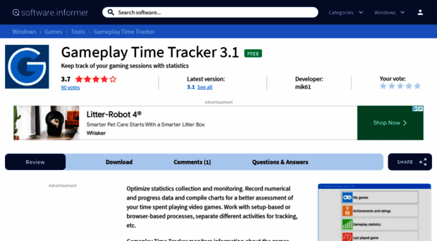 gameplay-time-tracker.software.informer.com