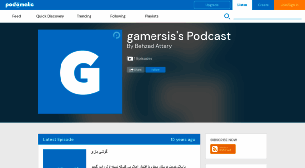 gamersis.podomatic.com