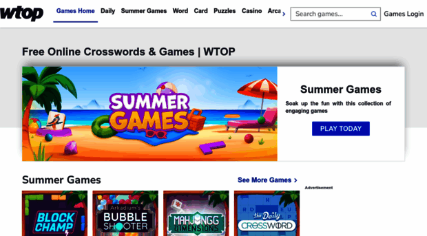 games.wtop.com - Play Free Online Games | Free ... - Games WTOP