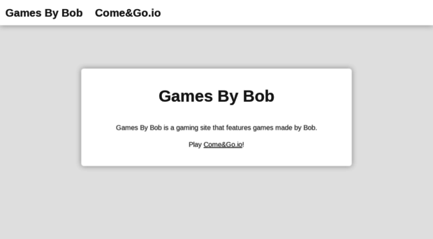 gamesbybob.com