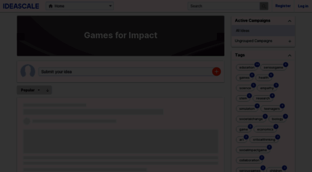 gamesforimpact.ideascale.com