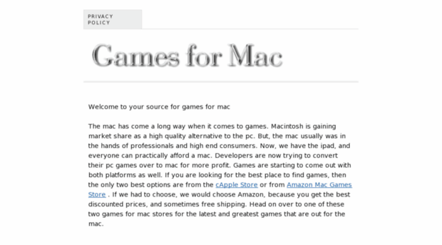 gamesformac.org