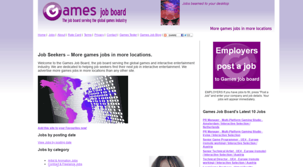 gamesjobboard.com